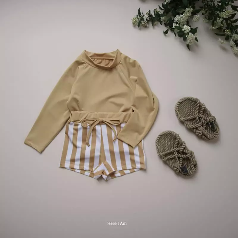 Here I Am - Korean Children Fashion - #childofig - Wood Rashguard - 3