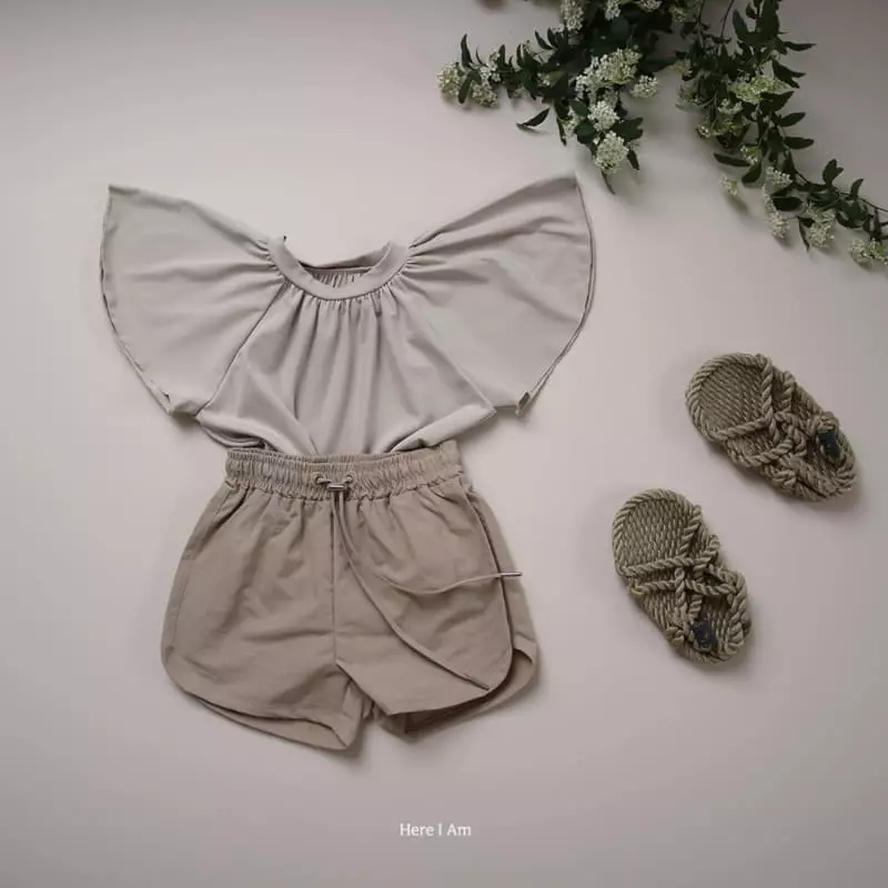 Here I Am - Korean Children Fashion - #childrensboutique - Frill Swim Tee with mom - 7