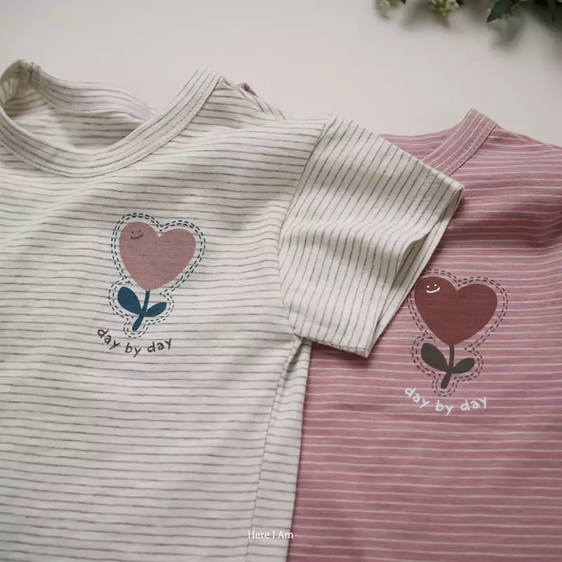 Here I Am - Korean Children Fashion - #designkidswear - Heart Tulip Tee - 6