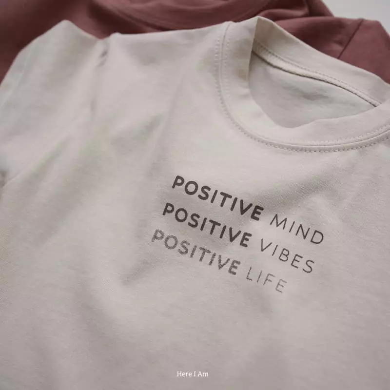 Here I Am - Korean Children Fashion - #discoveringself - Postive Tee - 9