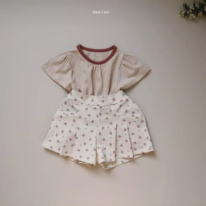Here I Am - Korean Children Fashion - #discoveringself - Daisy Shirring Tee - 5