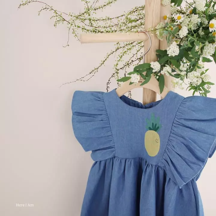 Here I Am - Korean Children Fashion - #discoveringself - Pine Apple One-piece - 11