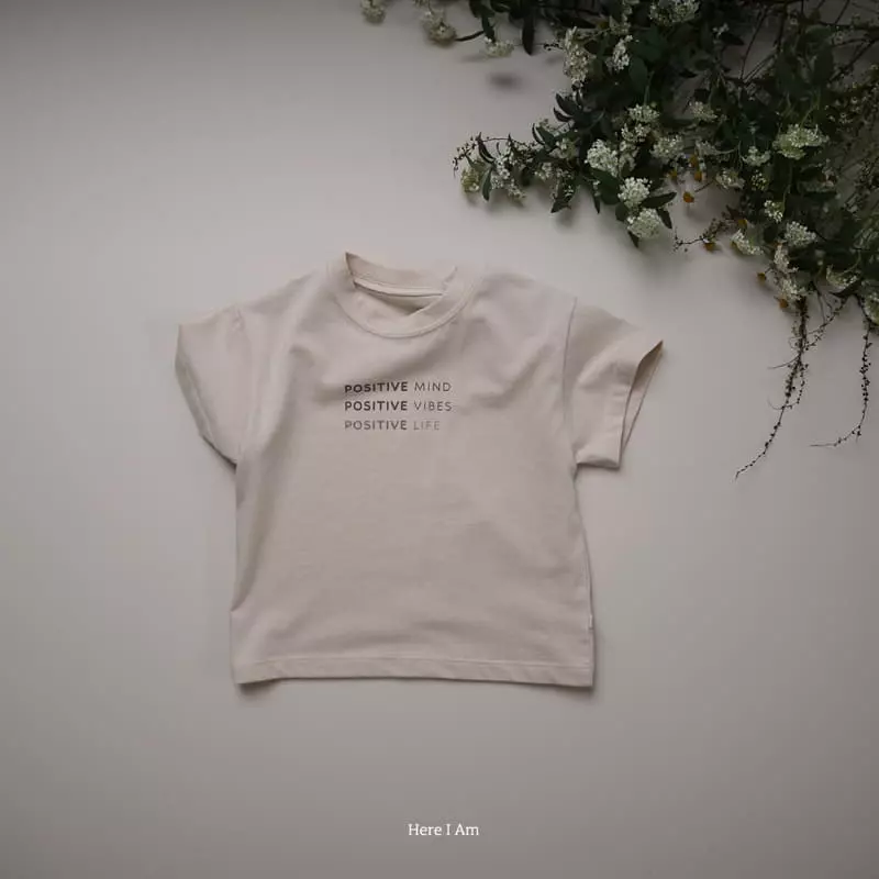 Here I Am - Korean Children Fashion - #fashionkids - Postive Tee - 10