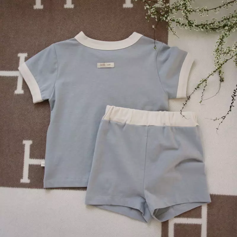 Here I Am - Korean Children Fashion - #kidsshorts - Good Day Easywear Set - 11