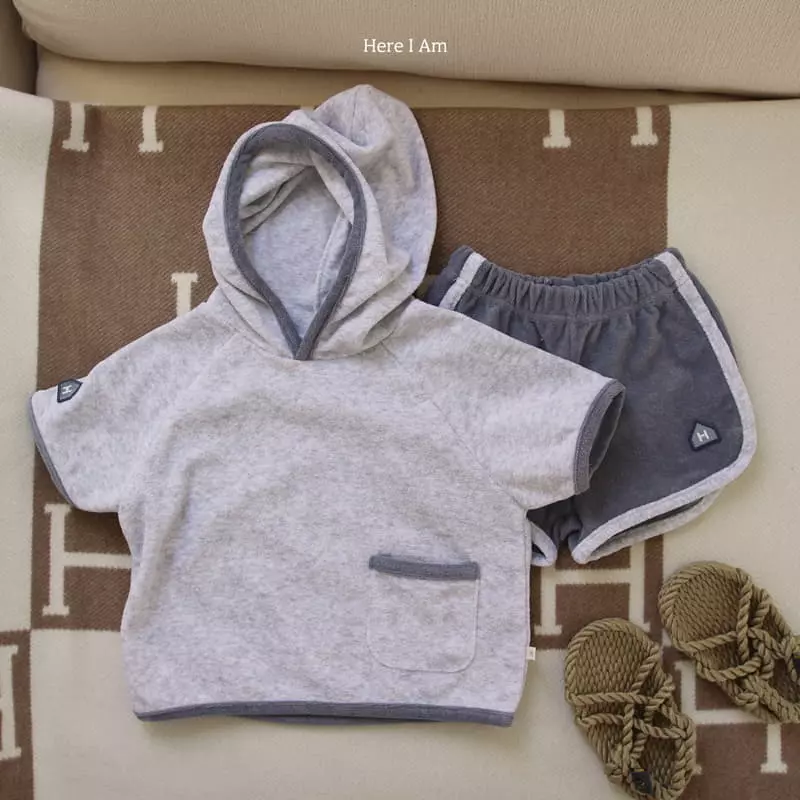 Here I Am - Korean Children Fashion - #magicofchildhood - Beach Terry Top Bottom Set - 5