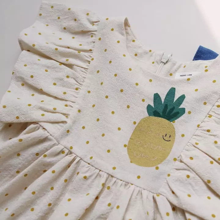 Here I Am - Korean Children Fashion - #littlefashionista - Pine Apple One-piece - 4