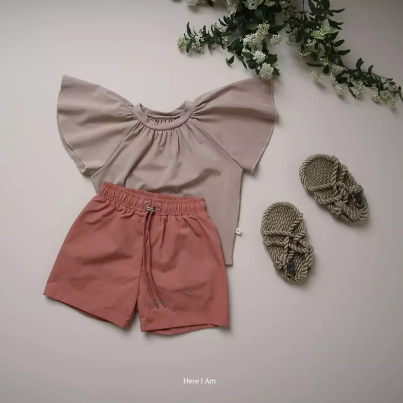 Here I Am - Korean Children Fashion - #minifashionista - Frill Swim Tee with mom - 3