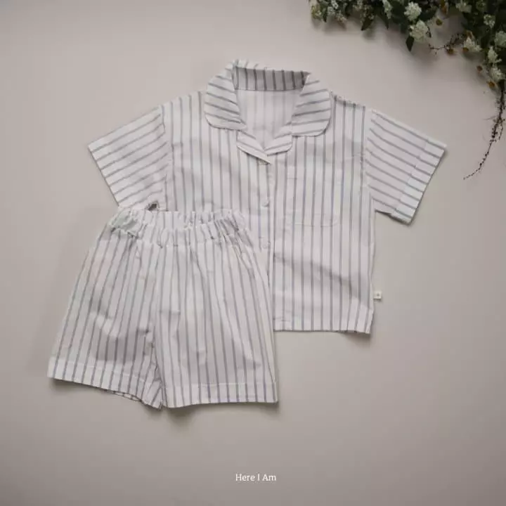 Here I Am - Korean Women Fashion - #restrostyle - Petter Top Bottom Set Dad - 7