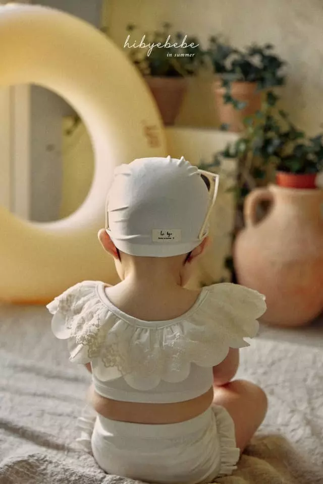Hi Byebebe - Korean Baby Fashion - #babyboutiqueclothing - Bebe Tube Top Swimwear with Hat - 5