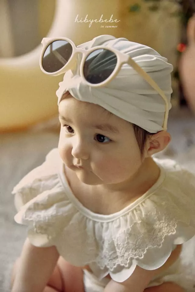 Hi Byebebe - Korean Baby Fashion - #babyclothing - Bebe Tube Top Swimwear with Hat - 6