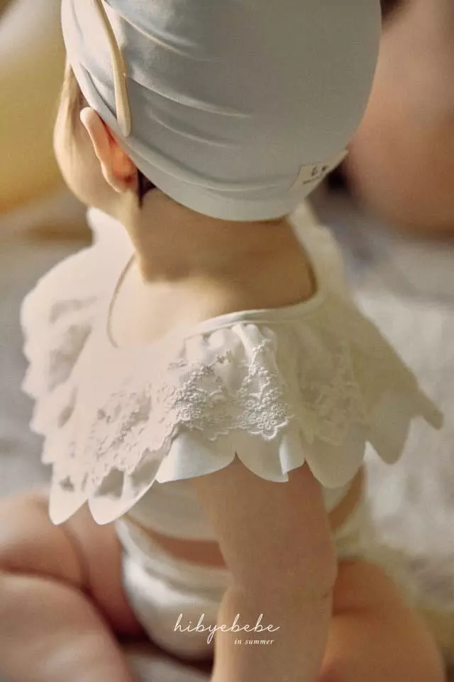 Hi Byebebe - Korean Baby Fashion - #babyfashion - Bebe Tube Top Swimwear with Hat - 7