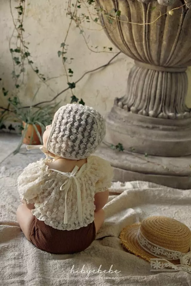 Hi Byebebe - Korean Baby Fashion - #babyoninstagram - Bebe Moca Lace Swimwear with Hat - 10