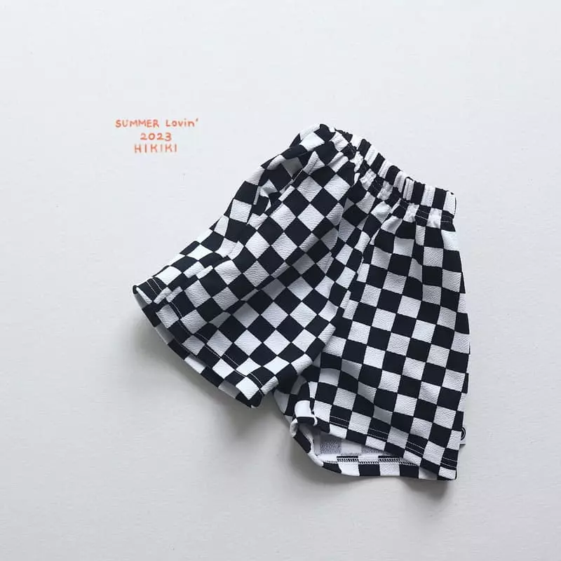 Hikiki - Korean Children Fashion - #discoveringself - Checker Shorts - 2