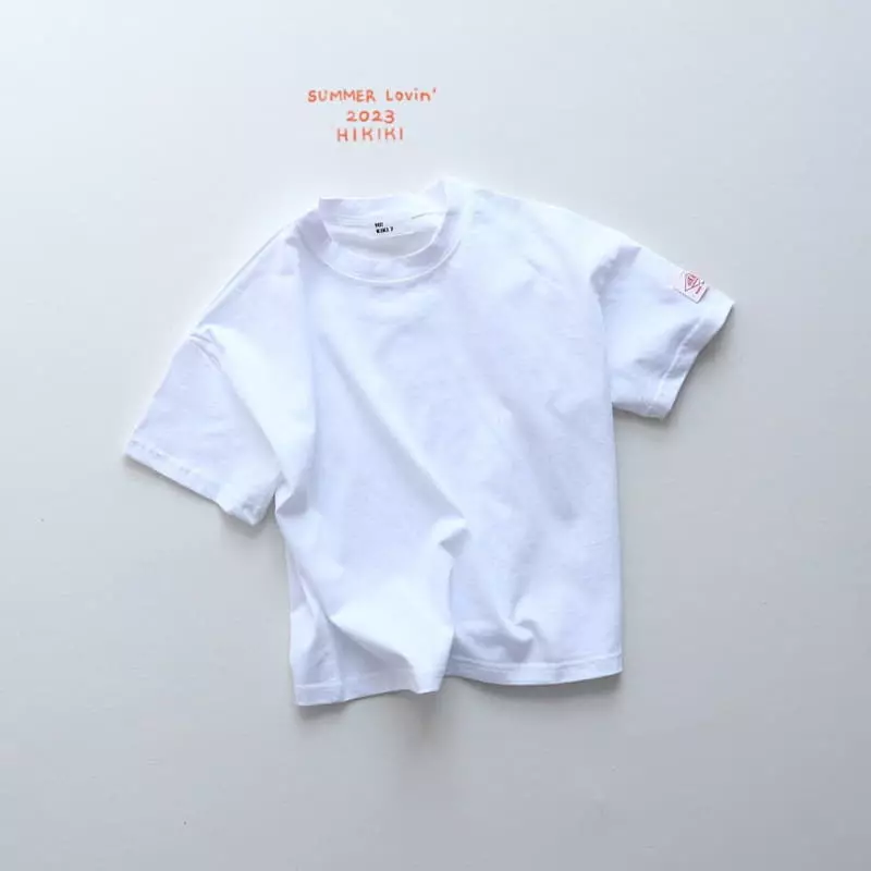 Hikiki - Korean Children Fashion - #kidsshorts - Label Tee - 2
