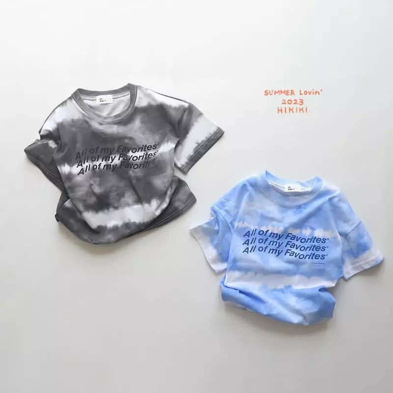 Hikiki - Korean Children Fashion - #kidsstore - Water Paitn Tee - 7