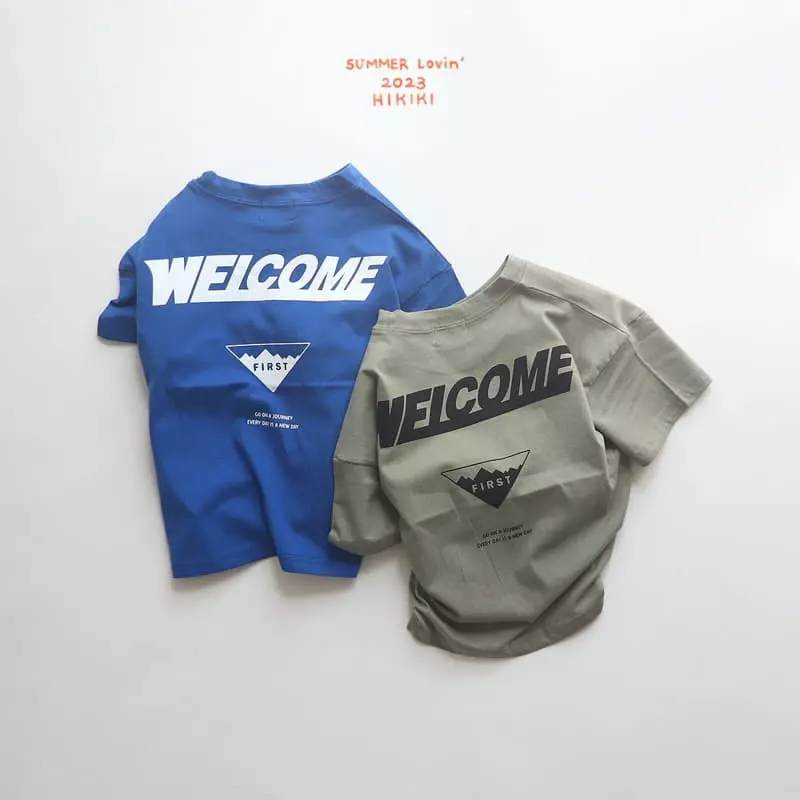Hikiki - Korean Children Fashion - #stylishchildhood - Welcome Tee - 6