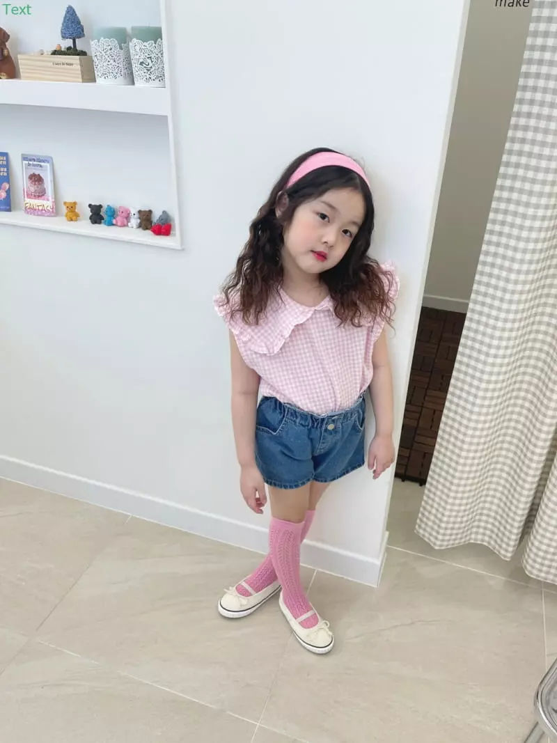 Honeybee - Korean Children Fashion - #childofig - Check Sleeveless Blouse - 4