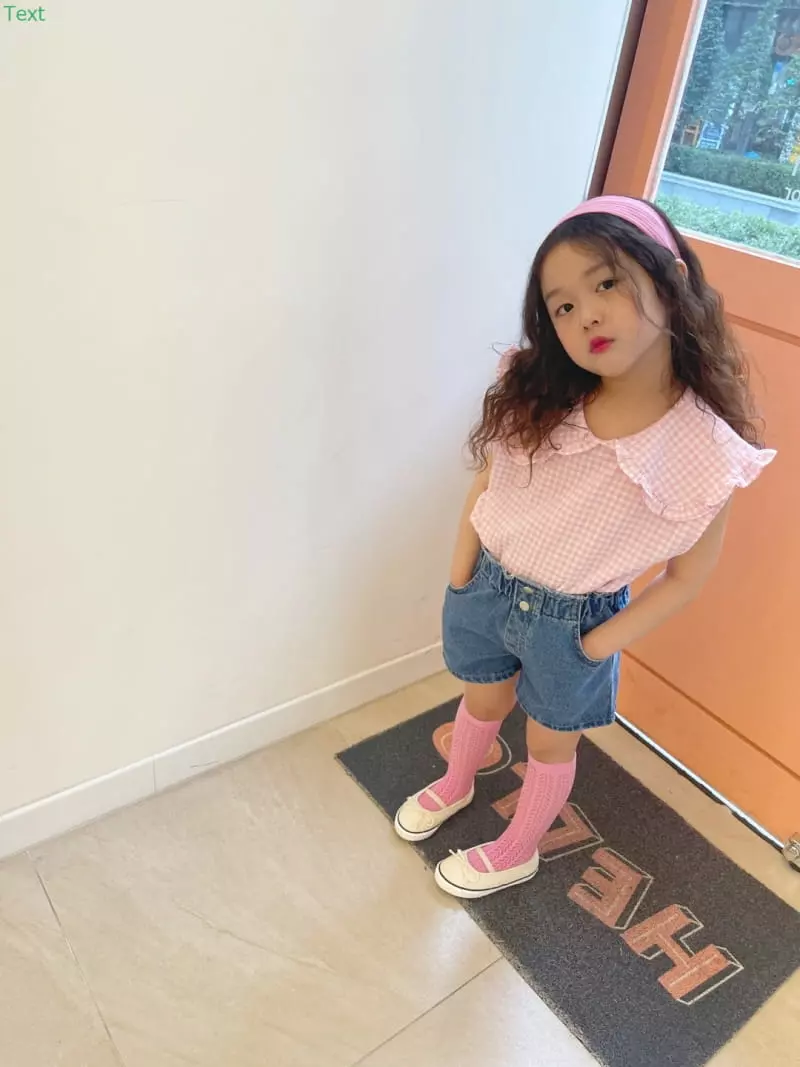 Honeybee - Korean Children Fashion - #kidzfashiontrend - Check Sleeveless Blouse - 10