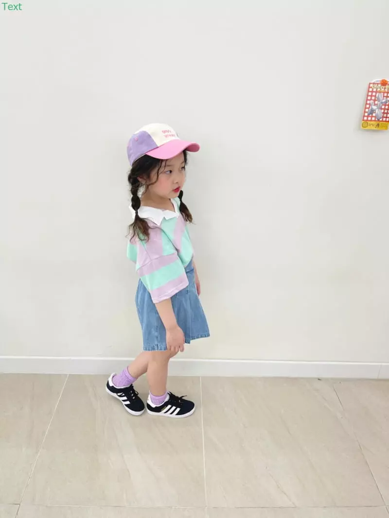 Honeybee - Korean Children Fashion - #todddlerfashion - Stripes Collar Tee - 7