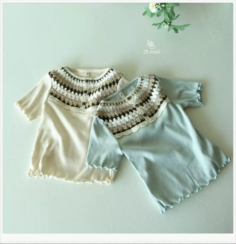 JM Snail - Korean Children Fashion - #childofig - Daya Color Tee - 11