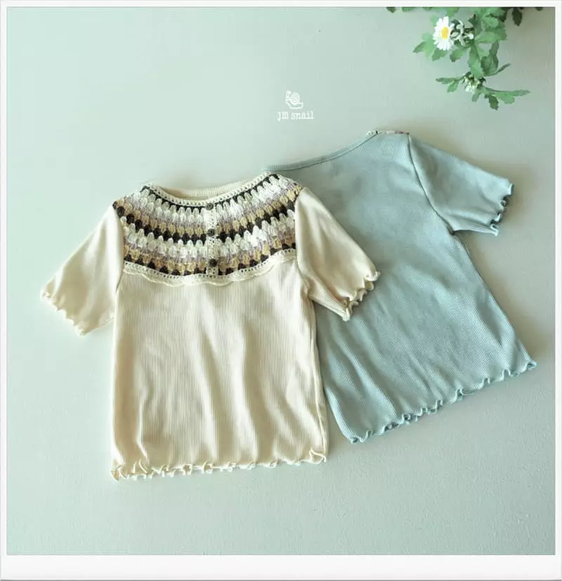 JM Snail - Korean Children Fashion - #childofig - Daya Color Tee - 12