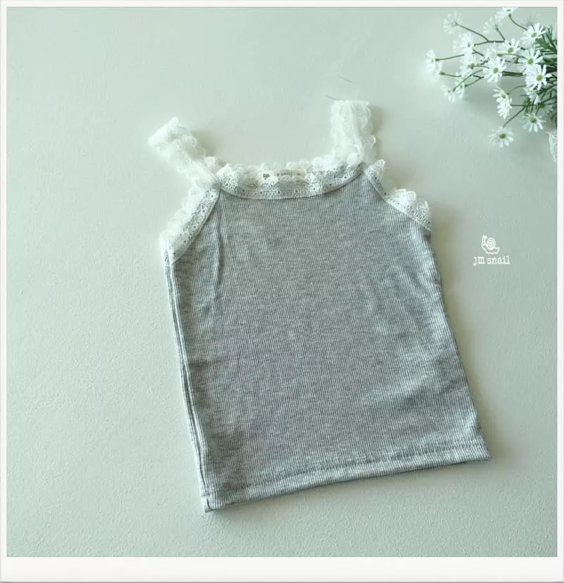 JM Snail - Korean Children Fashion - #childofig - Lace Rib Sleeveless - 8
