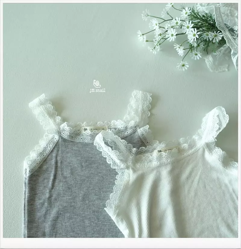 JM Snail - Korean Children Fashion - #childofig - Lace Rib Sleeveless - 9