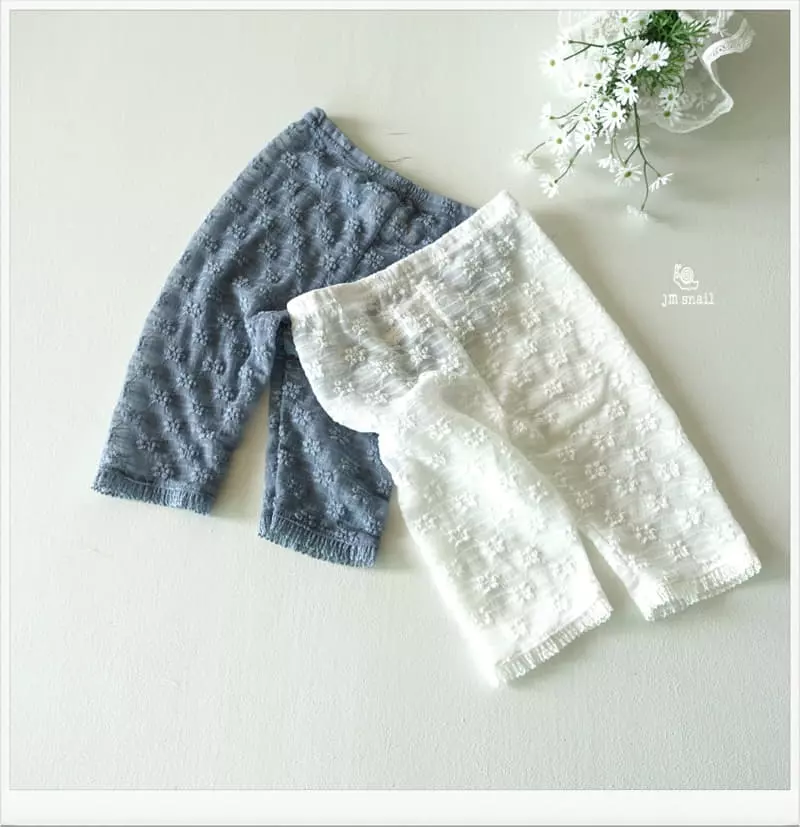 JM Snail - Korean Children Fashion - #designkidswear - Flower Lace Leggings