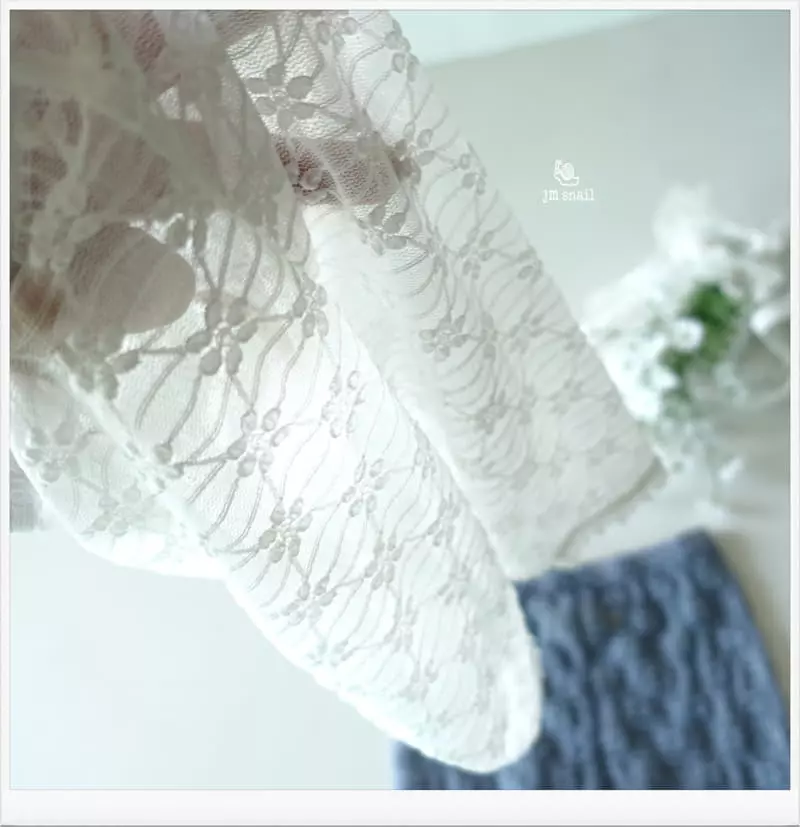 JM Snail - Korean Children Fashion - #discoveringself - Flower Lace Leggings - 2