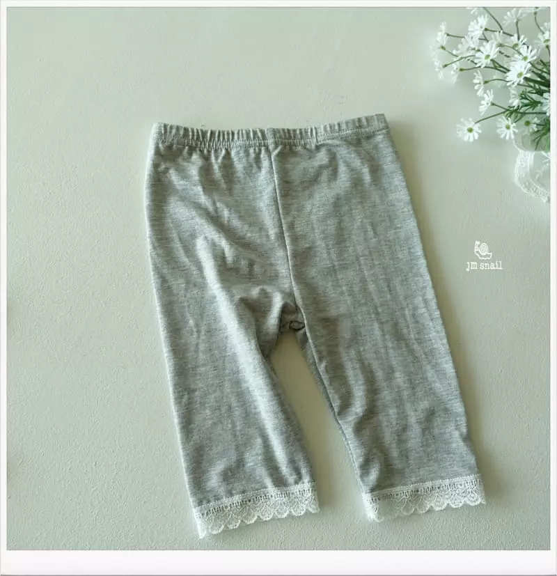 JM Snail - Korean Children Fashion - #discoveringself - Tencel Lace Leggings - 4