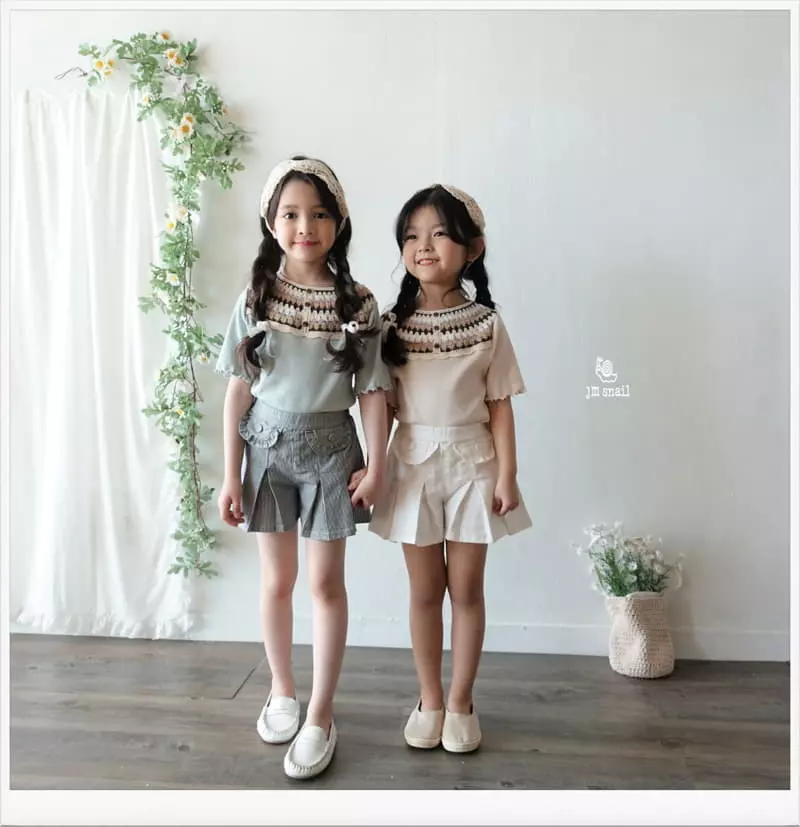 JM Snail - Korean Children Fashion - #fashionkids - Wrinkle Currot Skirt - 4
