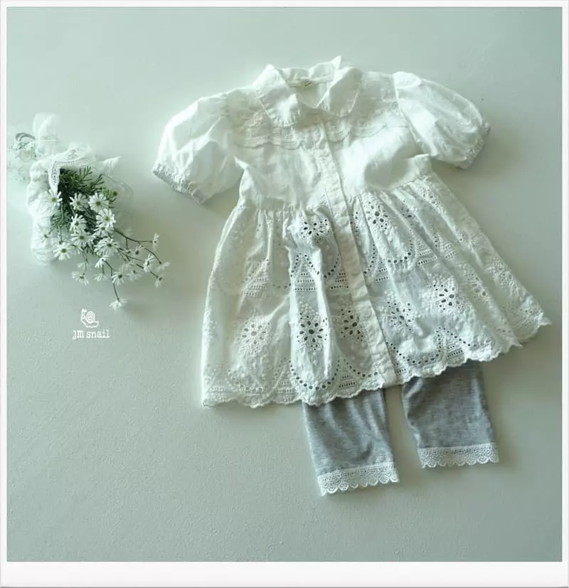 JM Snail - Korean Children Fashion - #kidsshorts - Tencel Lace Leggings - 5