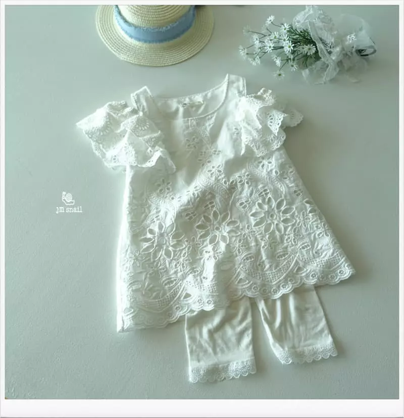 JM Snail - Korean Children Fashion - #kidsstore - Tencel Lace Leggings - 6