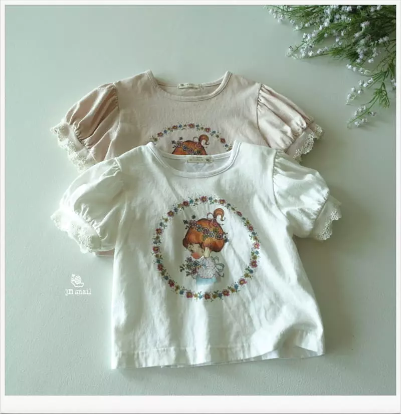 JM Snail - Korean Children Fashion - #magicofchildhood - Girl Puff Tee - 10