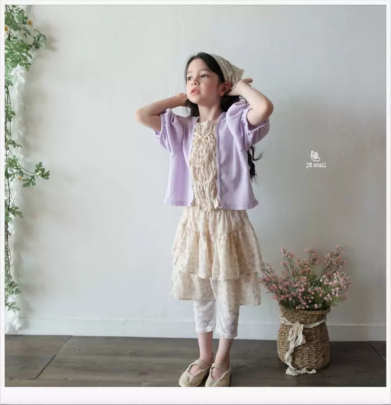 JM Snail - Korean Children Fashion - #magicofchildhood - Popcorn Flower Smog Cardigan - 11