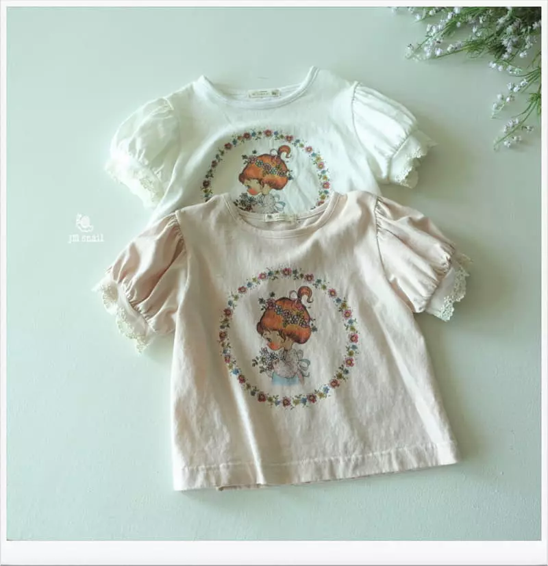 JM Snail - Korean Children Fashion - #minifashionista - Girl Puff Tee - 11