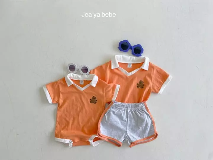Jeaya & Mymi - Korean Baby Fashion - #babywear - Collar Bodysuit - 7