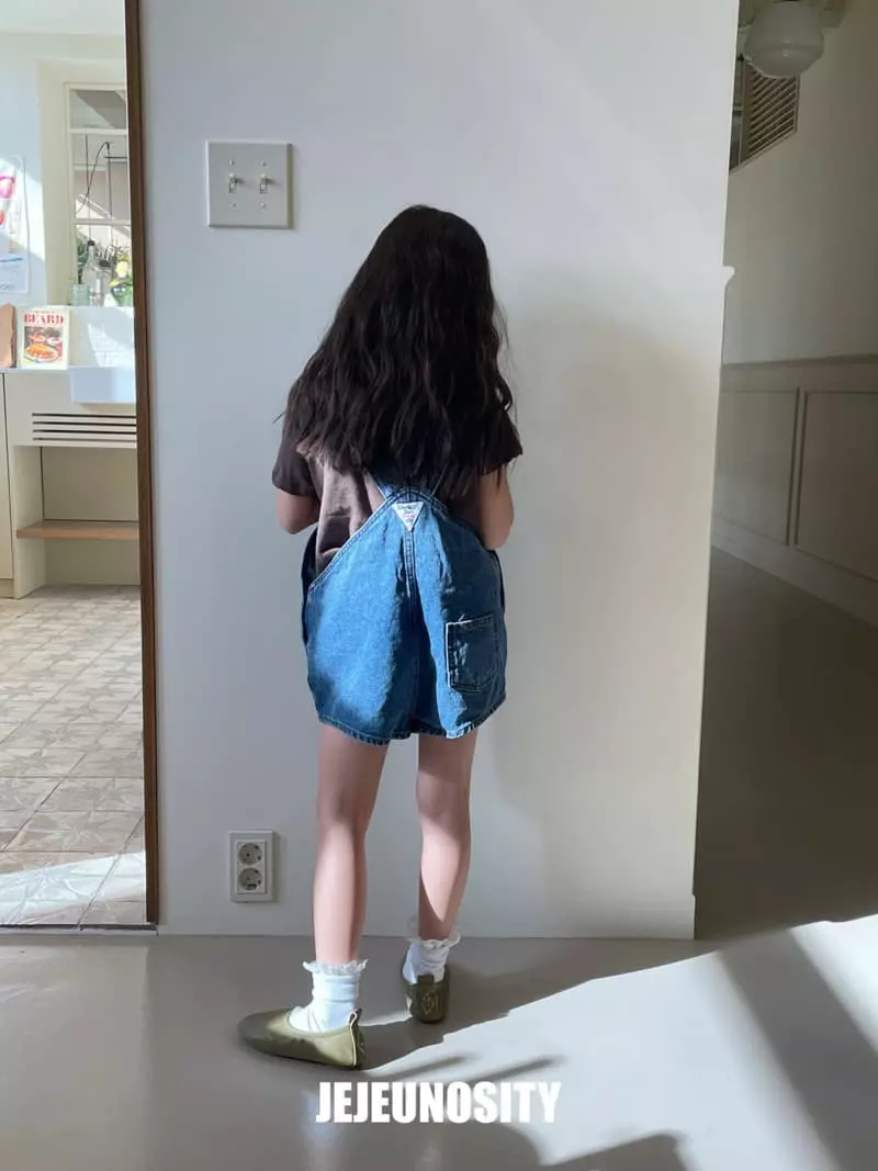 Jejeunosity - Korean Children Fashion - #littlefashionista - Berry Short Overalls - 2