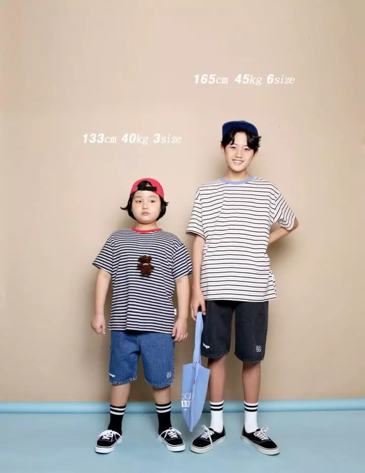 Jenny Basic - Korean Junior Fashion - #kidzfashiontrend - Multi Stripes Tee