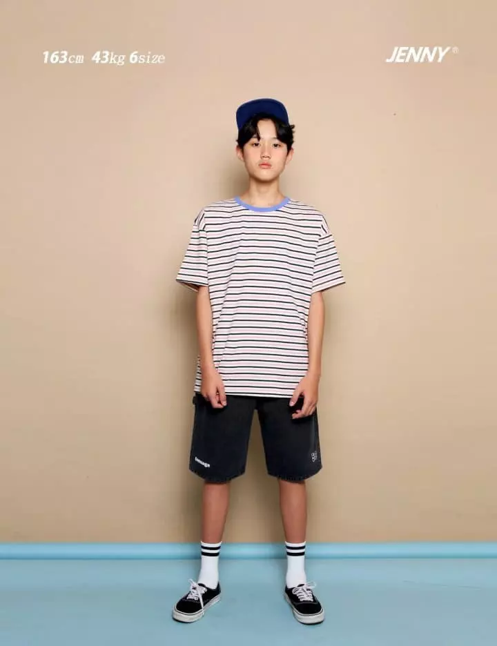 Jenny Basic - Korean Junior Fashion - #prettylittlegirls - Multi Stripes Tee - 6