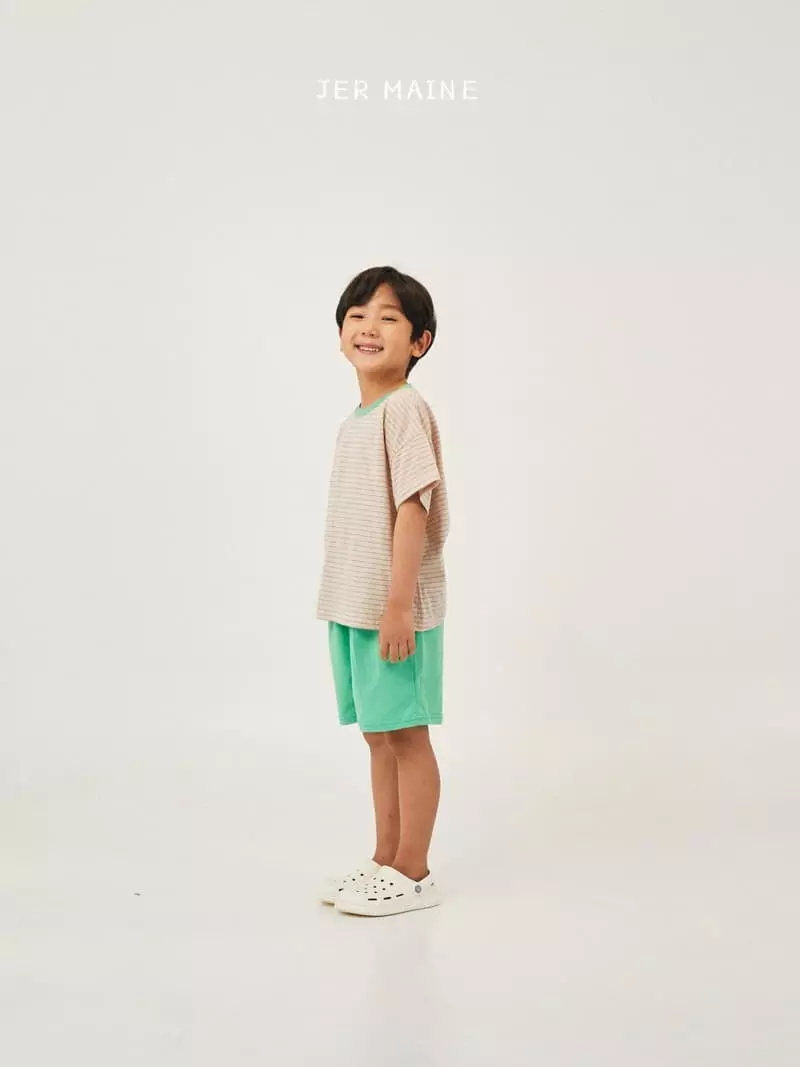 Jermaine - Korean Children Fashion - #childofig - Smile Stripes Color Tee - 6