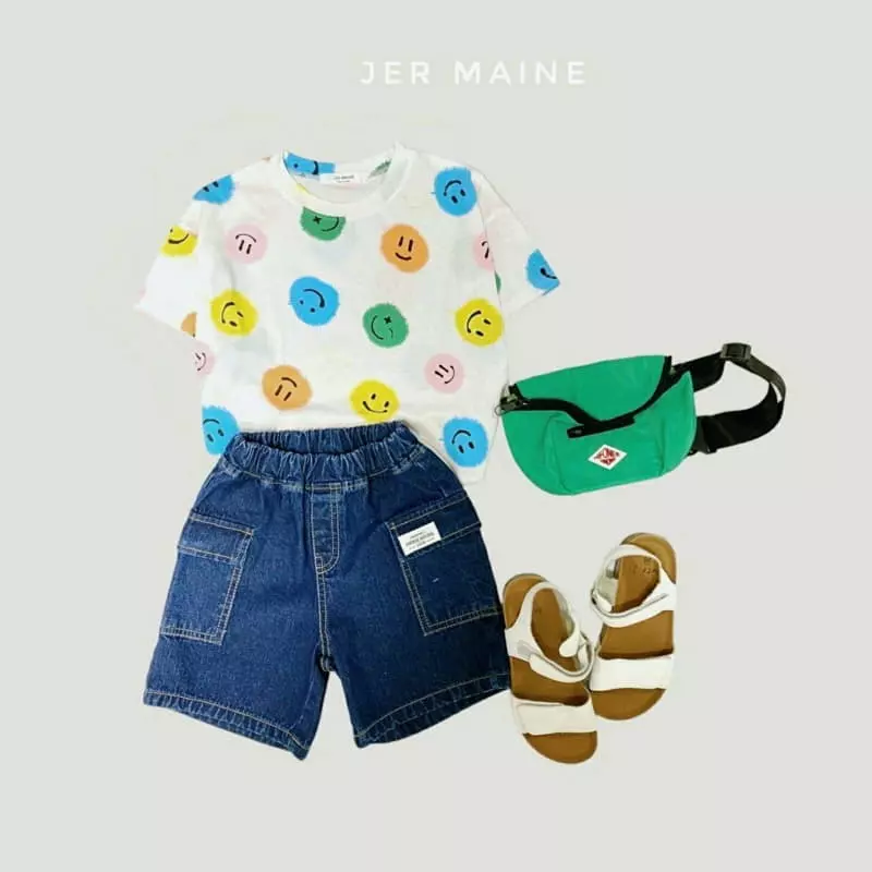 Jermaine - Korean Children Fashion - #discoveringself - Smile Color Tee - 12