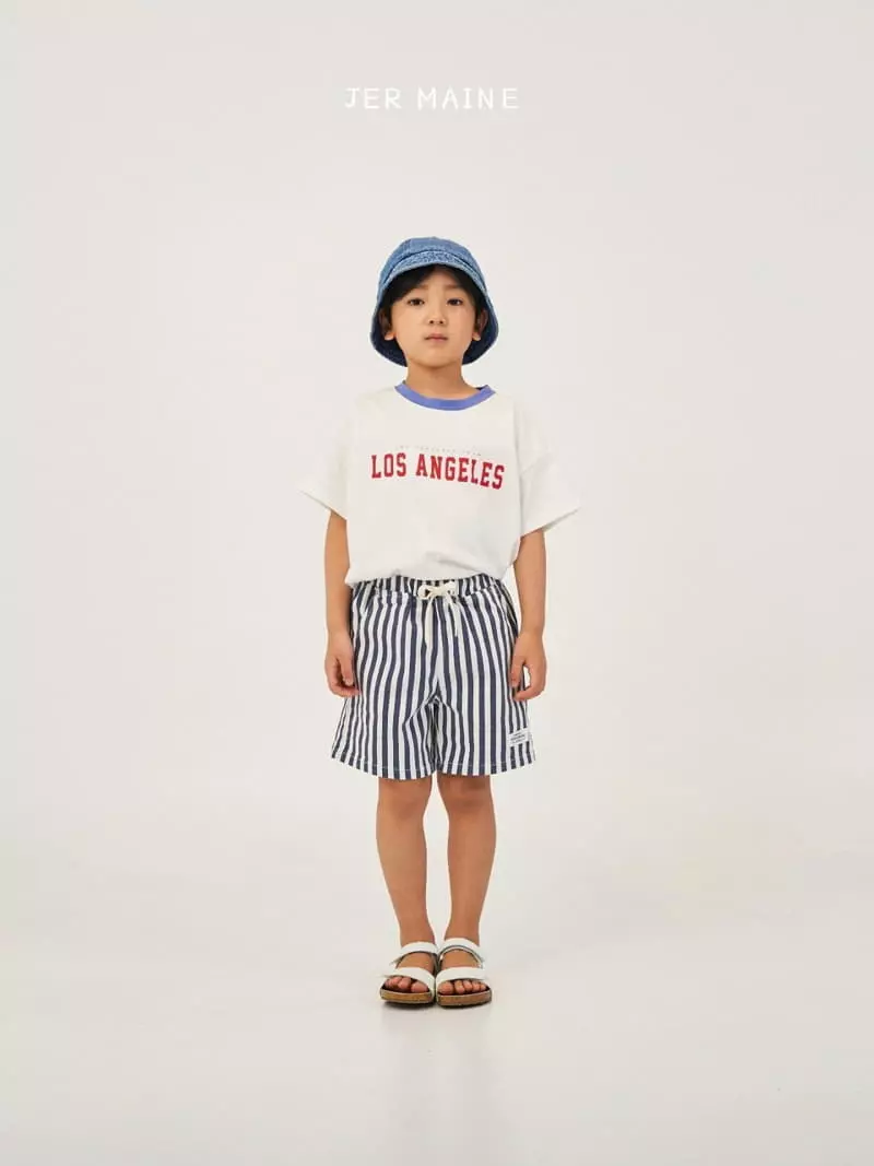 Jermaine - Korean Children Fashion - #toddlerclothing - Top Stripes Shorts - 2