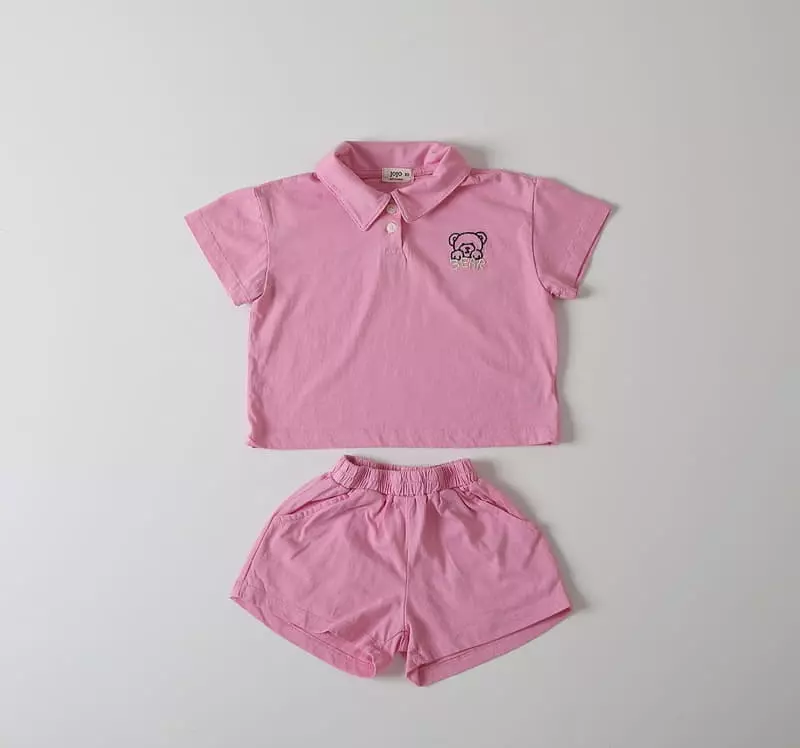 Jo Jo - Korean Children Fashion - #childrensboutique - Bearing Top Bottom Set