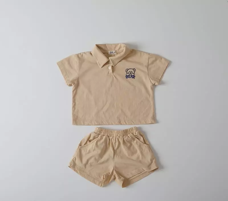 Jo Jo - Korean Children Fashion - #designkidswear - Bearing Top Bottom Set - 2