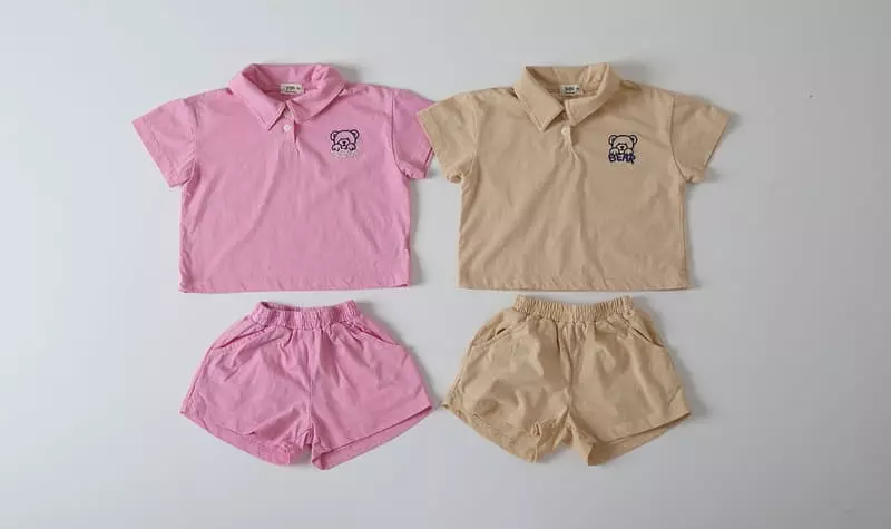 Jo Jo - Korean Children Fashion - #discoveringself - Bearing Top Bottom Set - 3