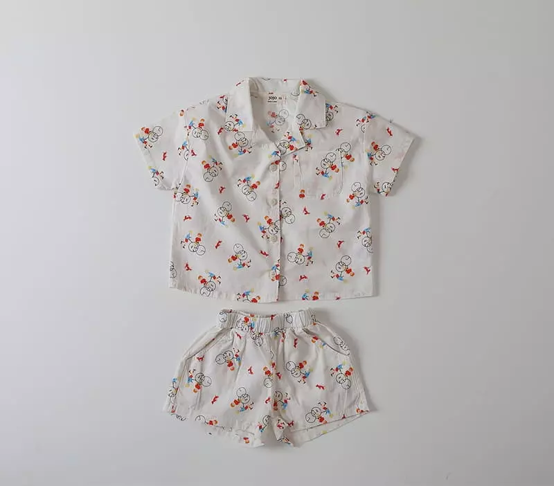 Jo Jo - Korean Children Fashion - #kidsstore - Thinks Shirt Set - 2