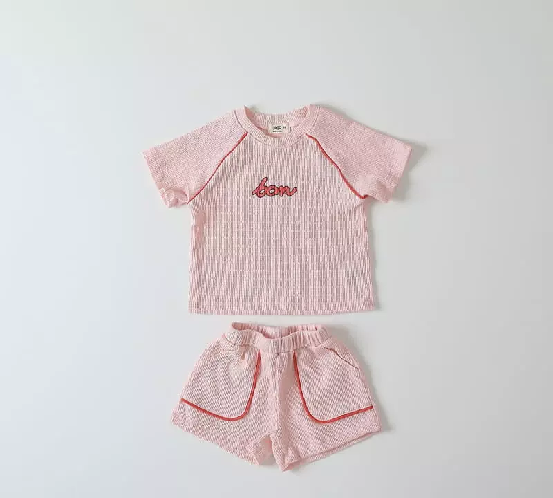 Jo Jo - Korean Children Fashion - #kidzfashiontrend - Bonbon Top Bottom Set - 2
