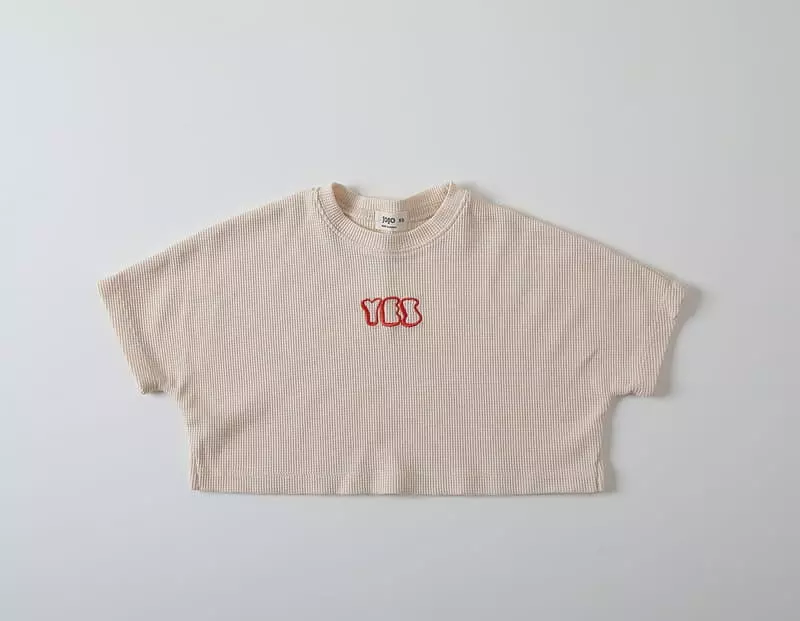 Jo Jo - Korean Children Fashion - #littlefashionista - Yes Crop Tee - 2
