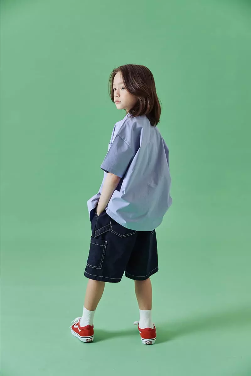 Kokoyarn - Korean Junior Fashion - #prettylittlegirls - Blan Denim SHRots - 4